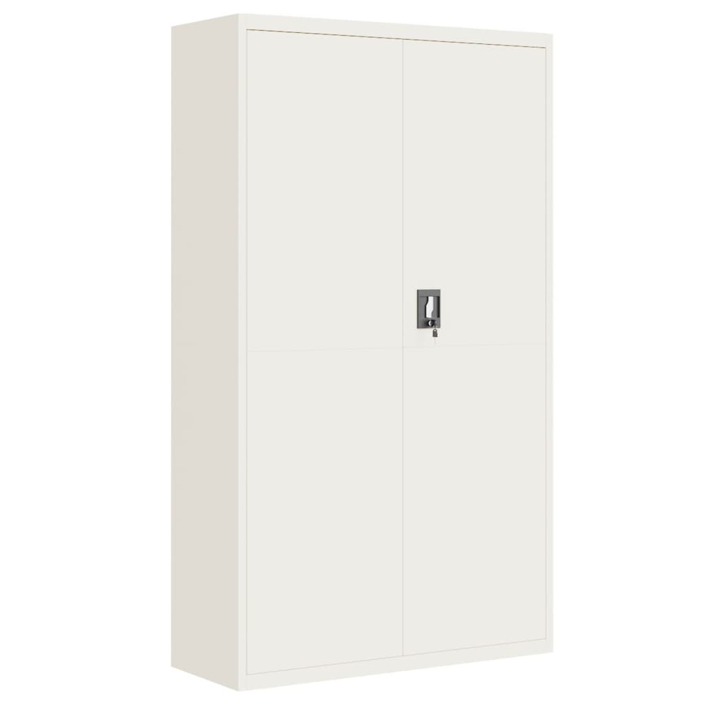 Armario archivador de acero blanco 105x40x180 cm