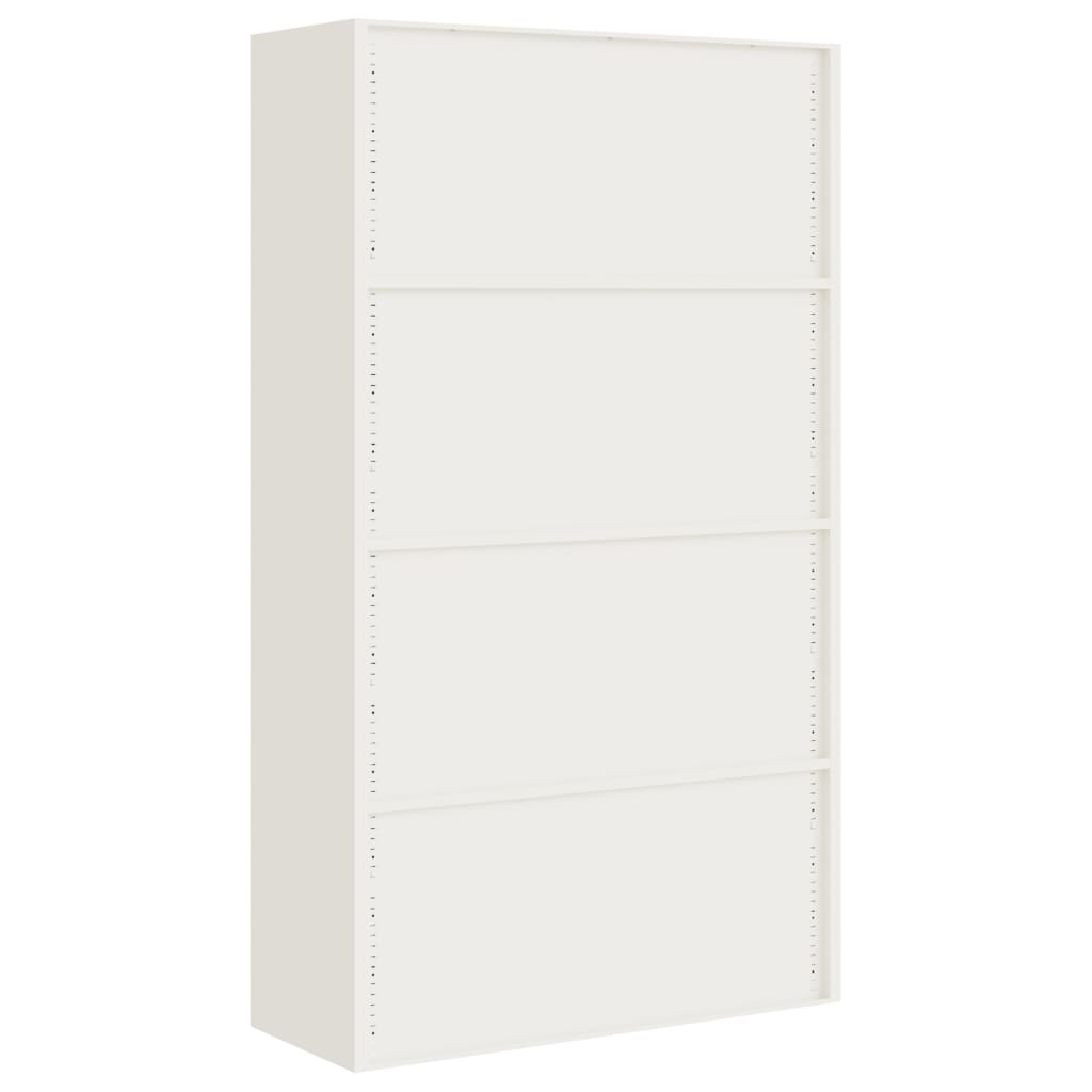 Armario archivador de acero blanco 105x40x180 cm