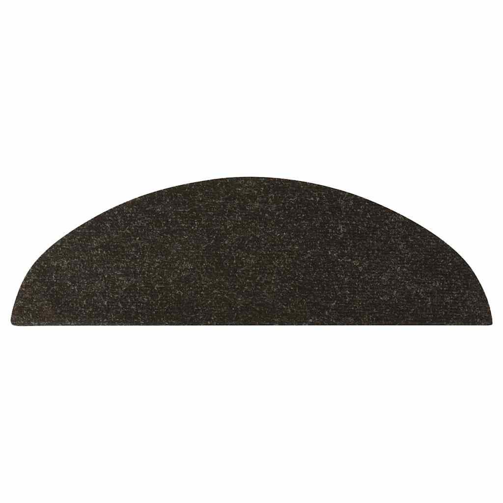 Alfombrilla autoadhesiva de escalera 10 uds antracita 56x17x3cm