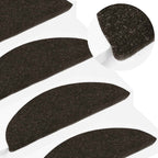 Alfombrilla autoadhesiva de escalera 10 uds antracita 56x17x3cm