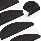 Alfombrilla autoadhesiva de escalera 10 uds antracita 56x17x3cm