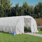 White Steel Greenhouse 10 m² 5x2x2.3 m