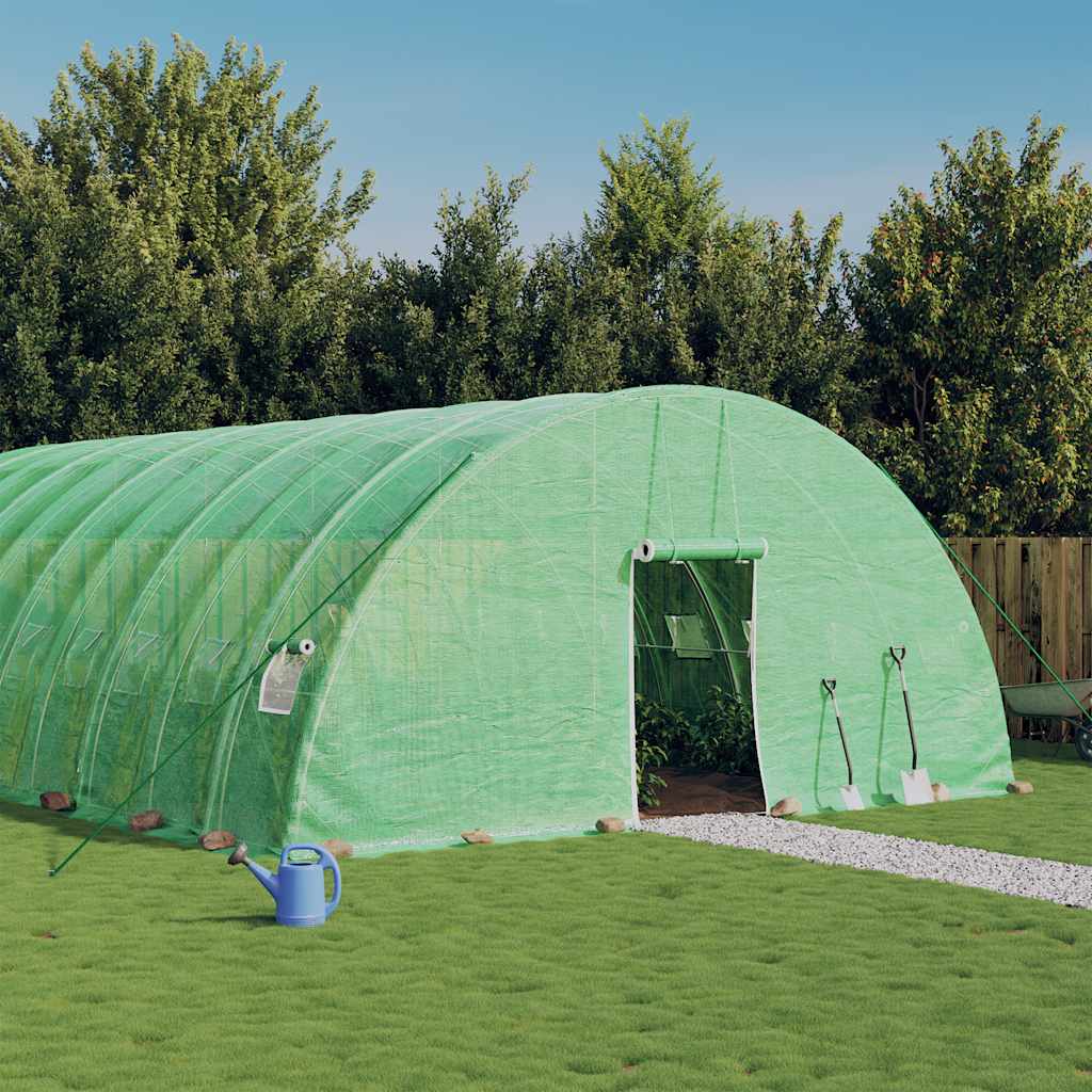 White Steel Greenhouse 10 m² 5x2x2.3 m