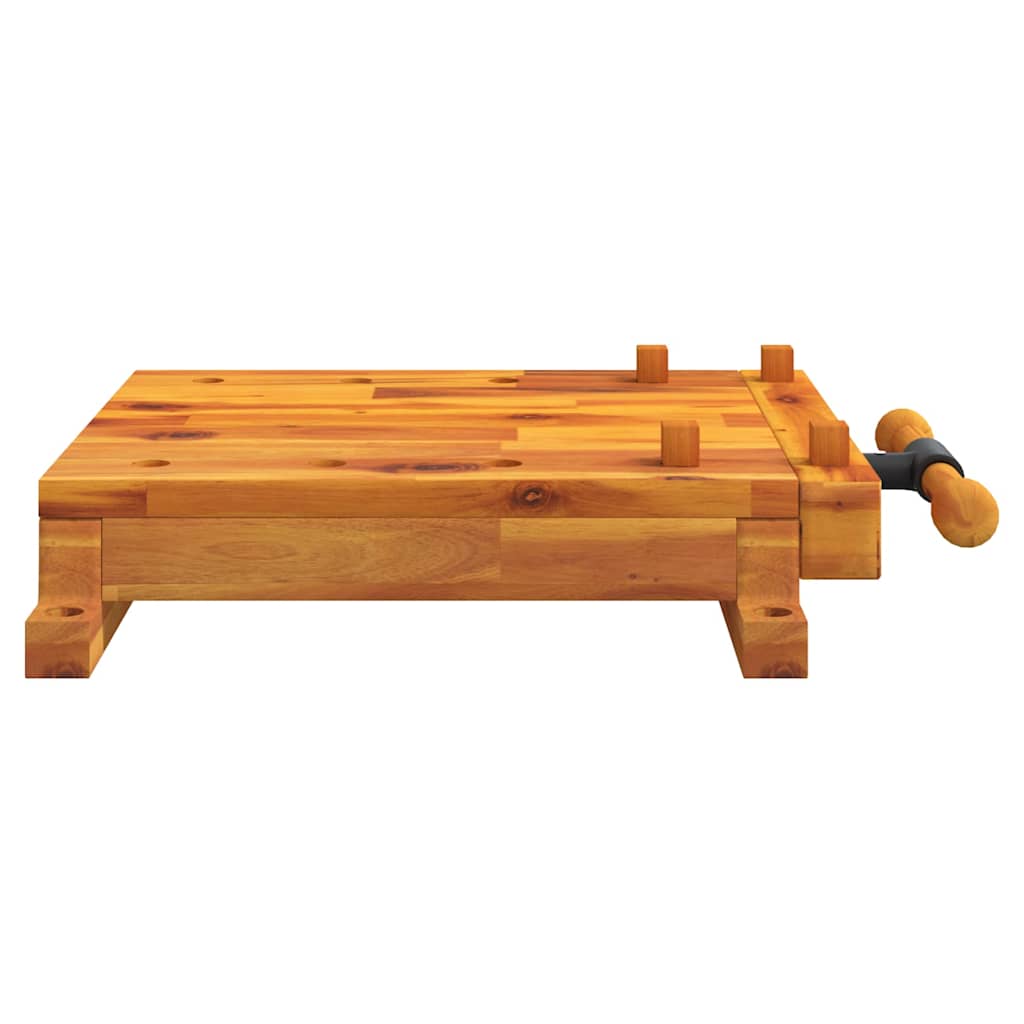 Tablero banco de trabajo con tornillo banco madera 52x44x9,5 cm