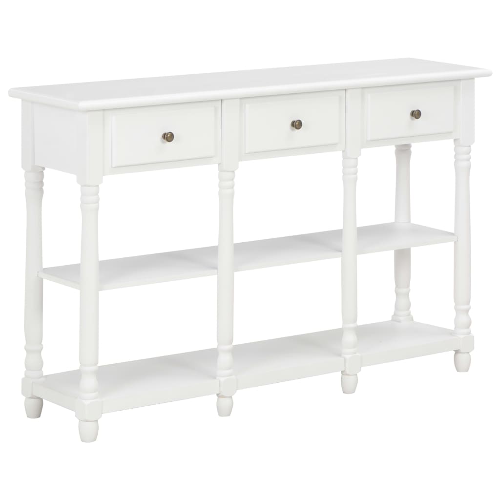 Mesa consola de madera de ingeniería 110x30x76 cm