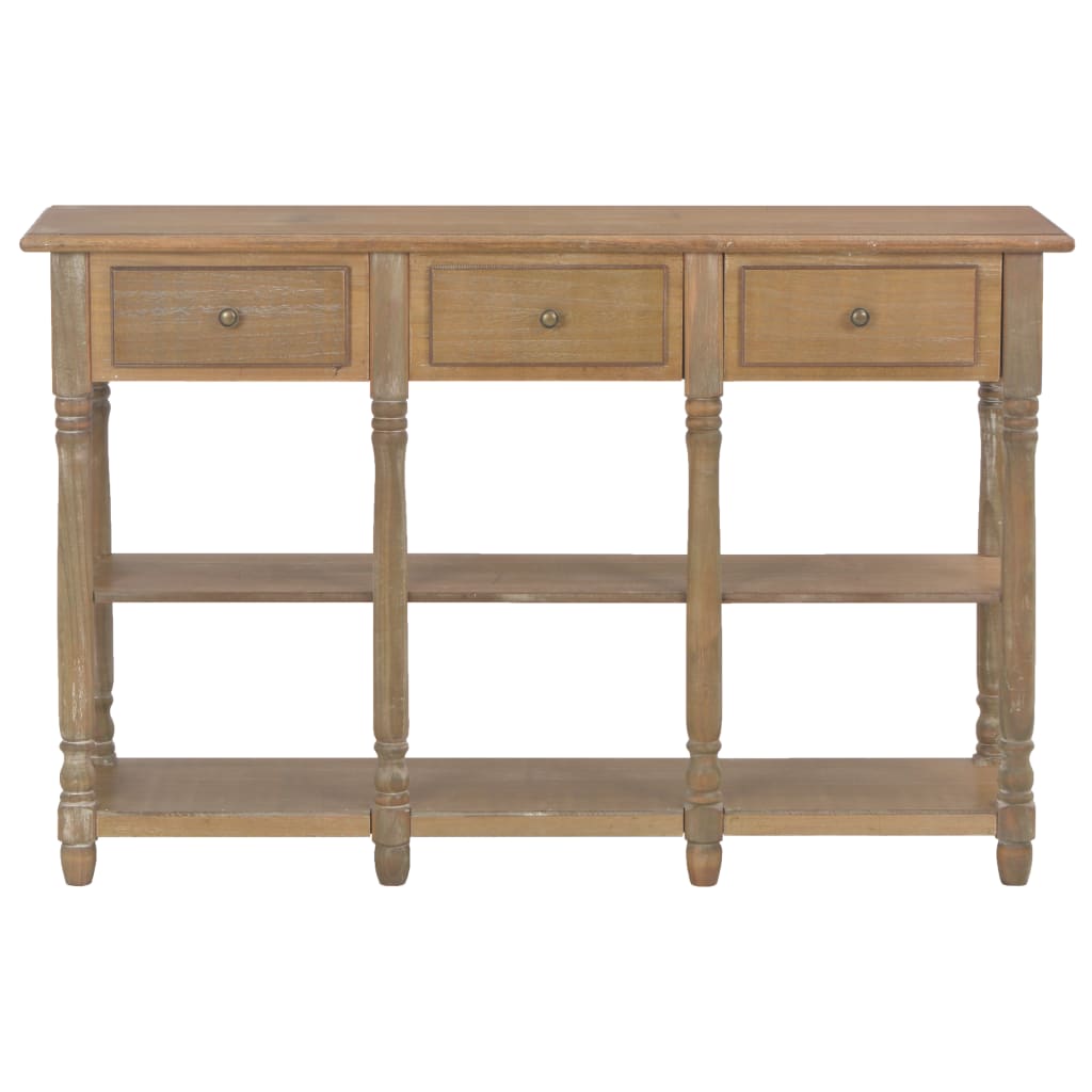 Mesa consola de madera de ingeniería 110x30x76 cm
