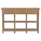 Mesa consola de madera de ingeniería 110x30x76 cm