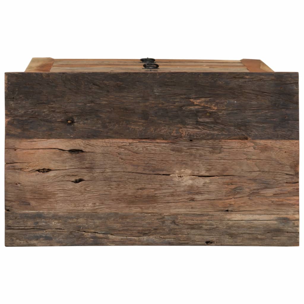 Armario auxiliar de madera maciza de acacia 55x33x75 cm