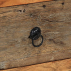 Armario auxiliar de madera maciza de acacia 55x33x75 cm