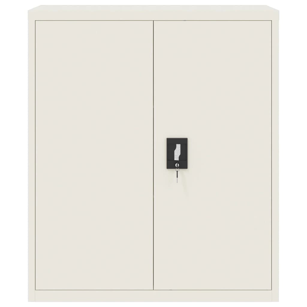 Armario archivador de acero blanco 90x40x145 cm