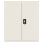 Armario archivador de acero blanco 90x40x145 cm