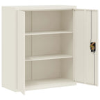 Armario archivador de acero blanco 90x40x145 cm