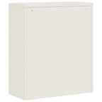Armario archivador de acero blanco 90x40x145 cm