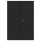 Armario archivador de acero negro 90x40x180 cm