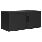 Armario archivador de acero negro 90x40x220 cm