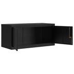 Armario archivador de acero negro 90x40x220 cm