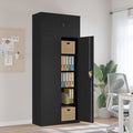 Armario archivador de acero negro 90x40x220 cm