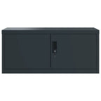 Armario archivador de acero gris antracita 90x40x145 cm