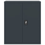 Armario archivador de acero gris antracita 90x40x145 cm