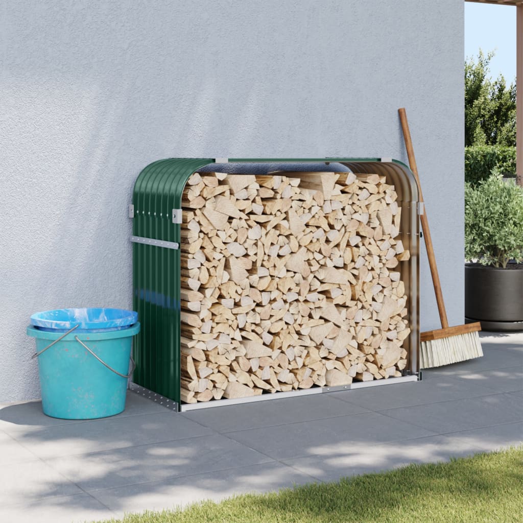 Galvanized steel log rack 100x40x100 cm