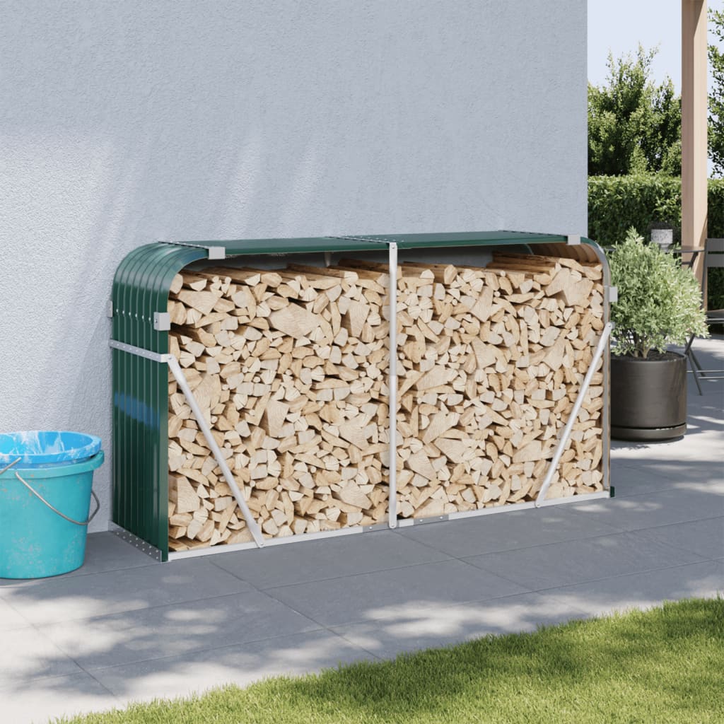 Galvanized steel log rack 100x40x100 cm