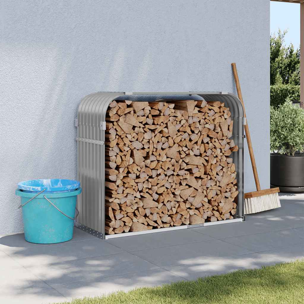 Galvanized steel log rack 100x40x100 cm