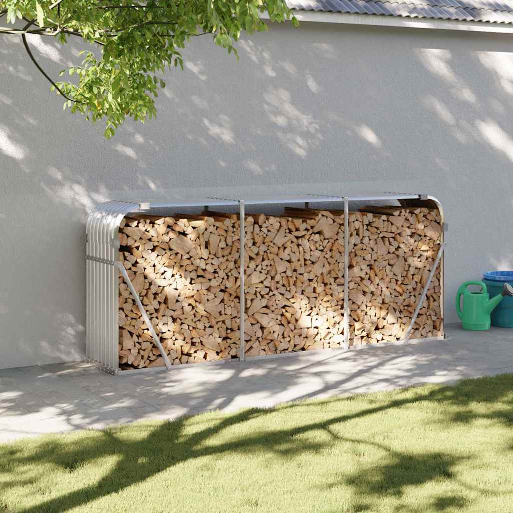 Galvanized steel log rack 100x40x100 cm