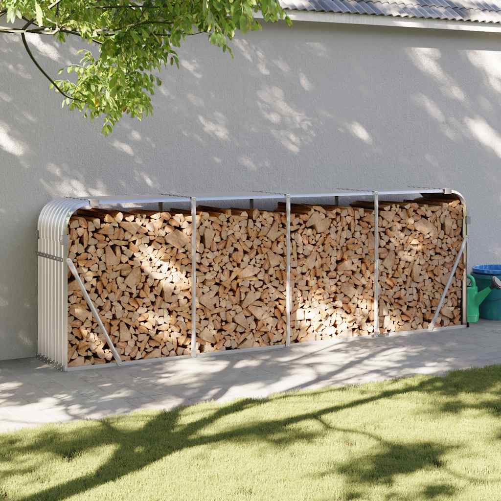Galvanized steel log rack 100x40x100 cm