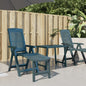 White plastic sun lounger