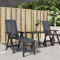White plastic sun lounger
