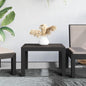 Mesa de jardín PP blanco 59x47x40 cm