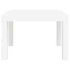 Mesa de jardín PP blanco 59x47x40 cm