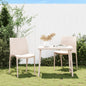 Cadeiras de jardim 2 unidades polipropileno branco 50x46x80 cm