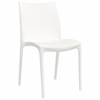 Sillas de jardín 2 uds polipropileno blanco 50x46x80 cm