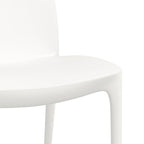 Sillas de jardín 2 uds polipropileno blanco 50x46x80 cm