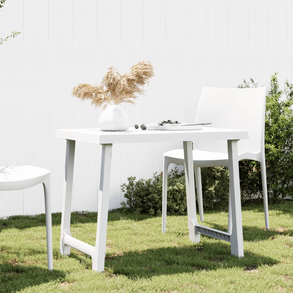 Anthracite gray PP wood-look camping table 79x56x64 cm