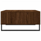 Mesa de centro madera de ingeniería roble marrón 60x60x30 cm