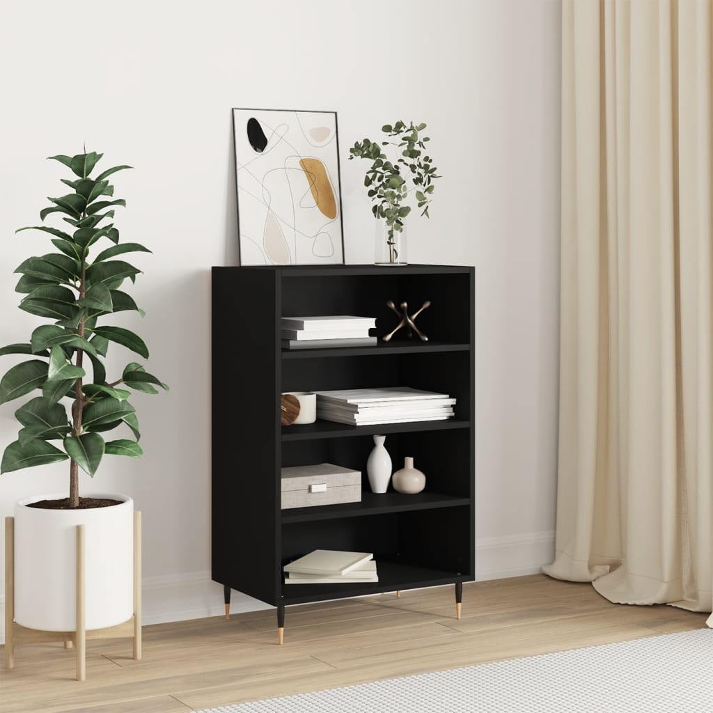 Aparador alto madera de ingeniería marrón roble 70x42,5x185 cm