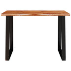 Mesa de comedor con borde vivo madera maciza acacia 110x70x75cm