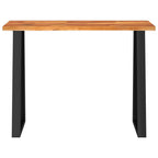 Mesa consola con borde vivo madera maciza acacia 110x35x80 cm