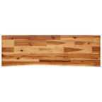 Mesa consola con borde vivo madera maciza acacia 110x35x80 cm