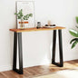 Mesa consola com orla natural madeira maciça acácia 110x35x80 cm