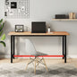 Banco de trabajo madera maciza acacia rectangular 100x60x83 cm
