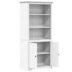 Librería BODO madera maciza de pino blanco 82x40x173 cm