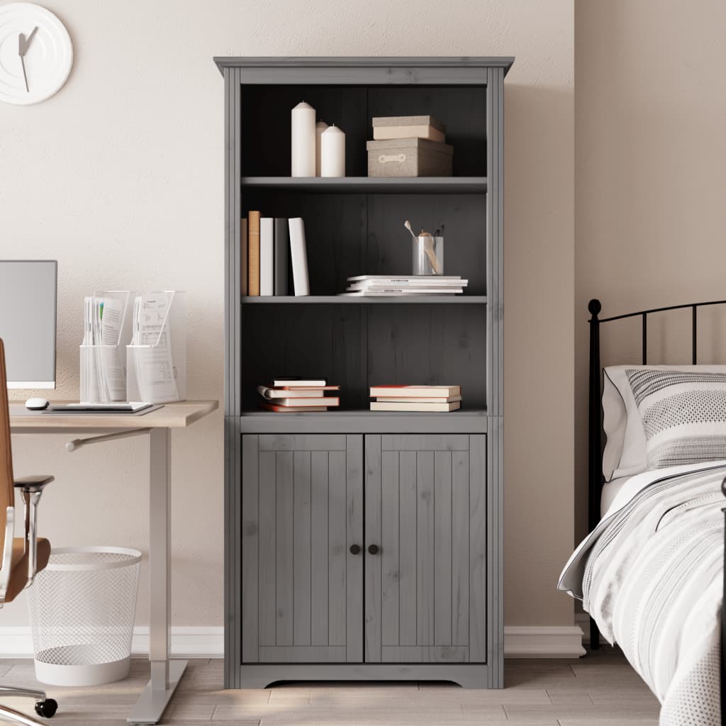 BODO solid white pine bookcase 82x40x173 cm