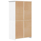 Armario BODO madera maciza de pino blanco 99x53,5x173 cm