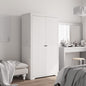 Armario BODO madera maciza de pino blanco 146x53,5x173 cm