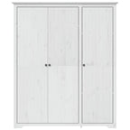 Armario BODO madera maciza de pino blanco 146x53,5x173 cm