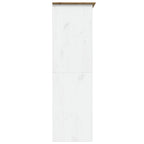 Armario BODO madera maciza pino blanco y marrón 146x53,5x173 cm