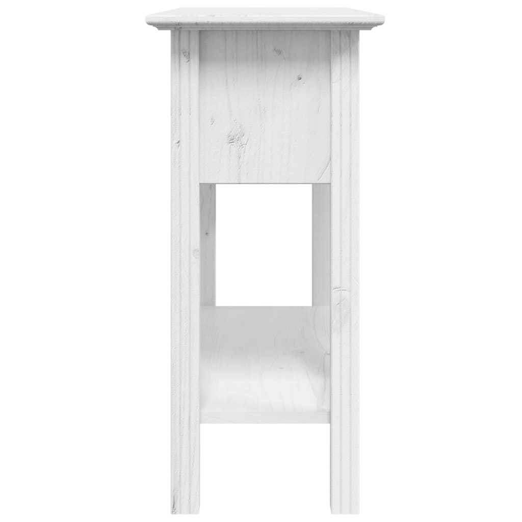 Mesa consola BODO madera maciza de pino blanco 91x35x74 cm